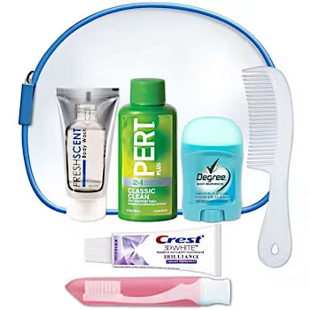 Unisex Hygiene Kits 7 Piece Travel Kit / per case 8 Kits
