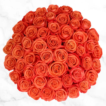 Sunshine Orange Roses Bouquet Valentines Fresh Cut Floral Arrangement for any Events and Occasions