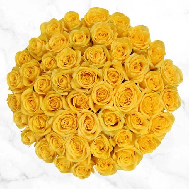 Elegant Yellow Roses Bouquet Valentines Fresh Cut Floral Arrangement for any Events and Occasions