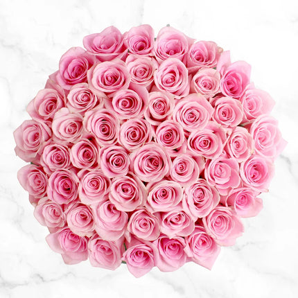 Pink Roses Bouquet Valentines Fresh Cut Floral Arrangement for any Events and Occasions
