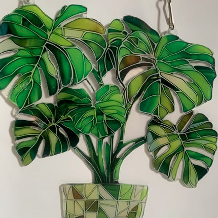 2D Printed Monstera Art Prints Basket and Pots Christmas Decoration and Seasonal Decorations