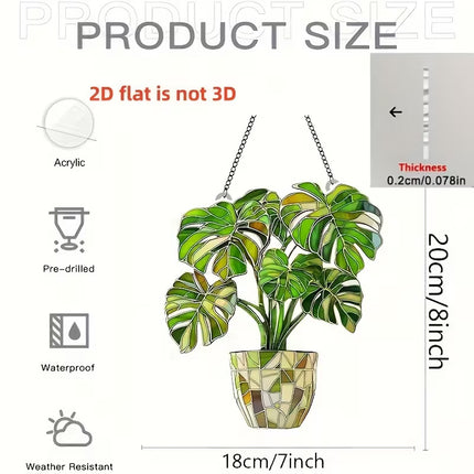 2D Printed Cactus Art Prints Basket and Pots Christmas Decoration and Seasonal Decorations