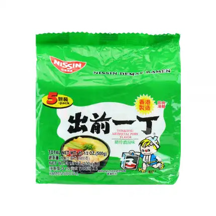 NISSIN Demae Ramen Noodle with Soup Base, sesame Oil Flavor 5pcs/500