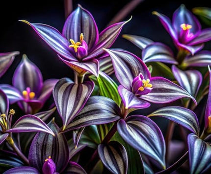 紫露草屬植物 室內植物 紫色和粉紅色