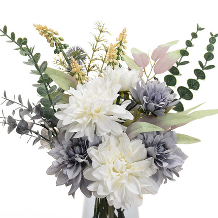 人造花瓶、人造絲花瓶插花、鄉村風家居辦公室裝飾、農舍餐桌裝飾、咖啡桌中心裝飾、秋季餐桌植物裝飾