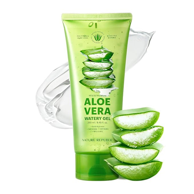 Nature Republic MILD & MOISTURE ALOE VERA WATERY GEL (TUBE)