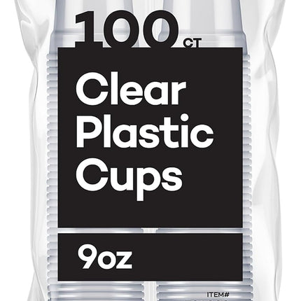 Disposable Plastic Cups - 100% Recyclable for Healthcare, Dental, Veterinary & Food Service Use (Pack of 100)