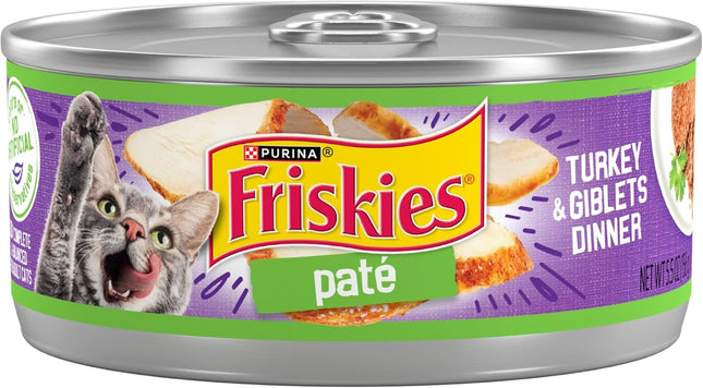 Purina Friskies Wet Cat Food Variety Per Can Filets, Shred, Pate and Treats