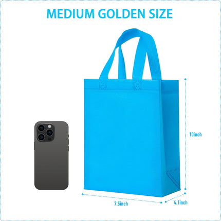 Small or Medium Size Reusable Goodie Bag Gift Bags with Handles for Party Favors Birthday Baby Shower