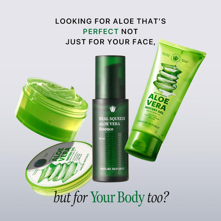 Nature Republic Real Squeeze Aloe Vera Essence -Hydrating Moisturizer