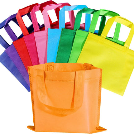 Small or Medium Size Reusable Goodie Bag Gift Bags with Handles for Party Favors Birthday Baby Shower