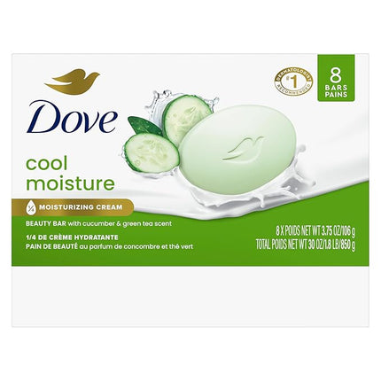 Dove Cream and Cucumber Beauty Bar Soap Size 3.75 oz 8PK