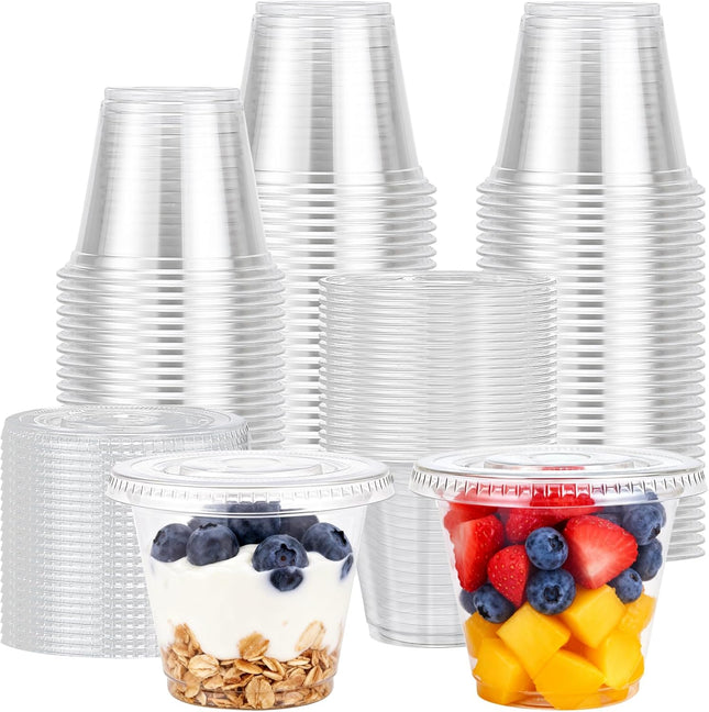 Plastic Cups, Clear Disposable Plastic Cups Bulk, Cold Drinking Party Cup, Transparent for Wedding, Thanksgiving, Christmas, Party