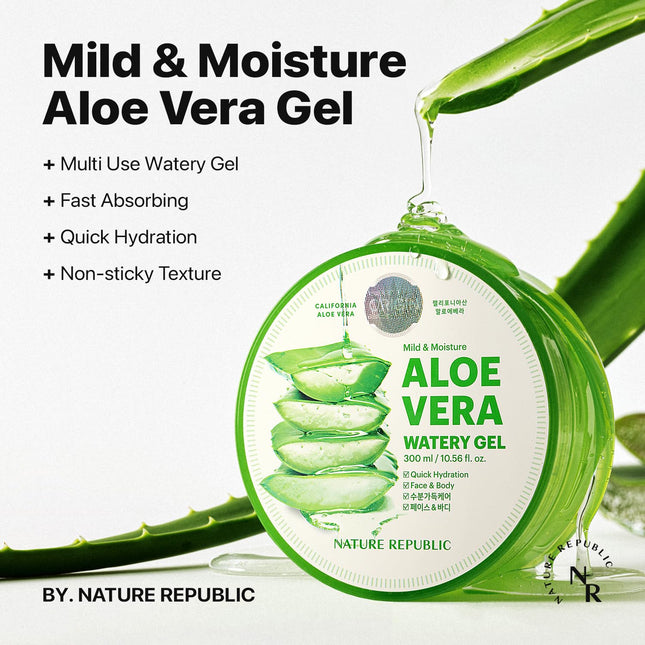 Nature Republic MILD & MOISTURE ALOE VERA WATERY GEL