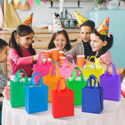 Small or Medium Size Reusable Goodie Bag Gift Bags with Handles for Party Favors Birthday Baby Shower