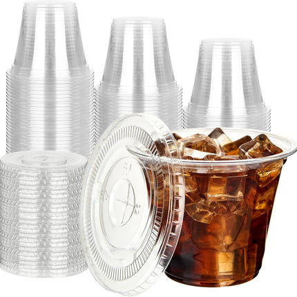 Plastic Cups, Clear Disposable Plastic Cups Bulk, Cold Drinking Party Cup, Transparent for Wedding, Thanksgiving, Christmas, Party