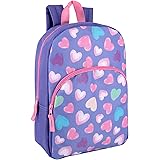 15 Inch Kids Backpacks for Boys & Girls | Preschool, Kindergarten, Elementary School Backpacks with Adjustable, Padded Straps (Happy Hearts)