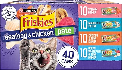 Purina Friskies Pate Wet Cat Food Variety Per 24 Cans