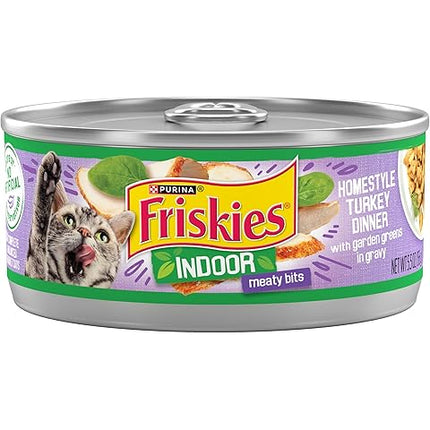 Purina Friskies Wet Cat Food Variety Per Can Filets, Shred, Pate and Treats
