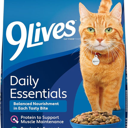 9Lives Plus Care and Essentials Dry Cat Food 3.15 Pounds