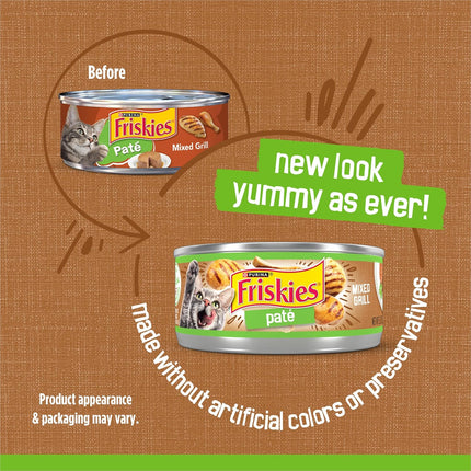 Purina Friskies Pate Wet Cat Food Variety 12 Cans or 24 Cans