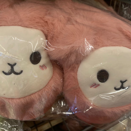 Animal Sheep Warm Slippers for Winter Women and Men ' Soft Plush Comfortable Non -Slip Slippers