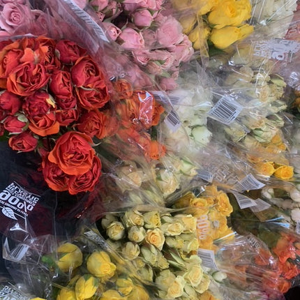 Beautiful Mini Roses Bouquet Valentines Fresh Cut Floral Arrangement 12 Stems for any Events and Occasions