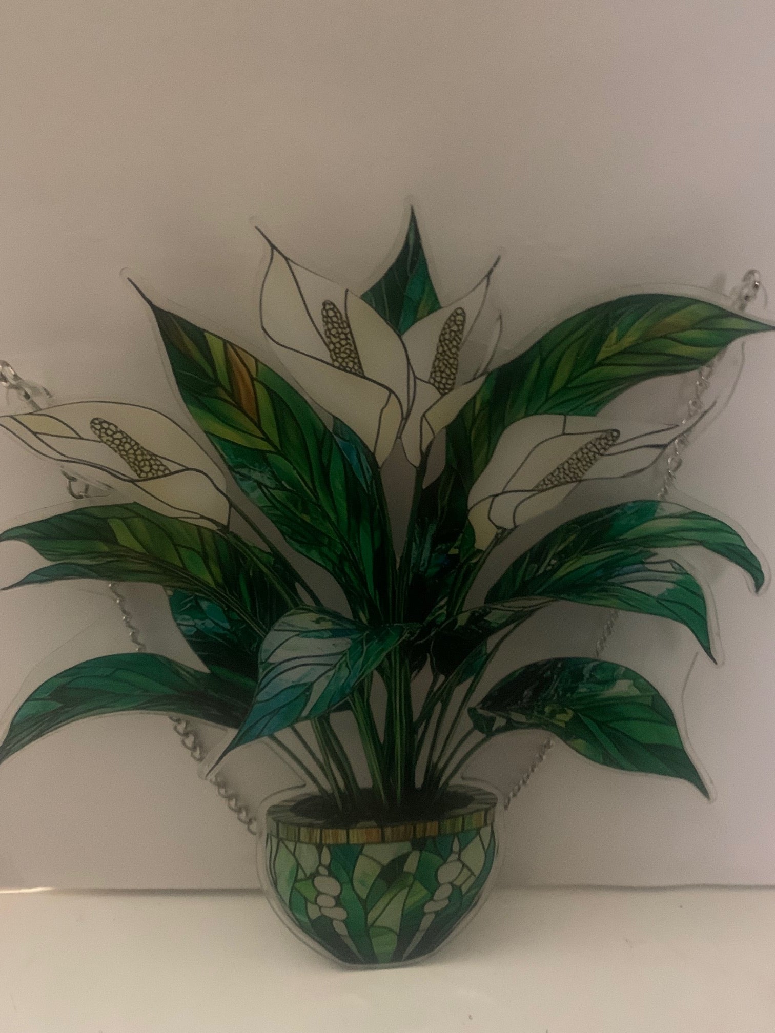 peace lily art 2D Printed Peace Lily Art Prints Basket and Pots Christmas Decoration – UniqueMartandHome