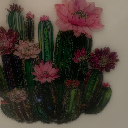 2D Printed Cactus Art Prints Basket and Pots Christmas Decoration and Seasonal Decorations