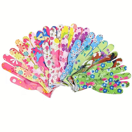 Assorted Style Women's Gardening Gloves Suitable for Indoor or Outdoor Gardening or Cleaning