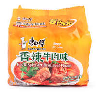 Kangshifu Soup Noodles Variety of Beef Flavor 5pk 585 g
