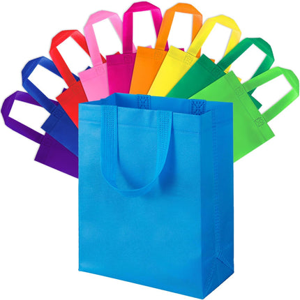Small or Medium Size Reusable Goodie Bag Gift Bags with Handles for Party Favors Birthday Baby Shower